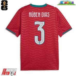 Portugal Ruben Dias #3 Primera Equipación Mundial 2026 Manga Corta